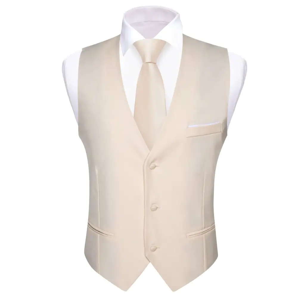 Classic Solid V Neck Business Dress Vest