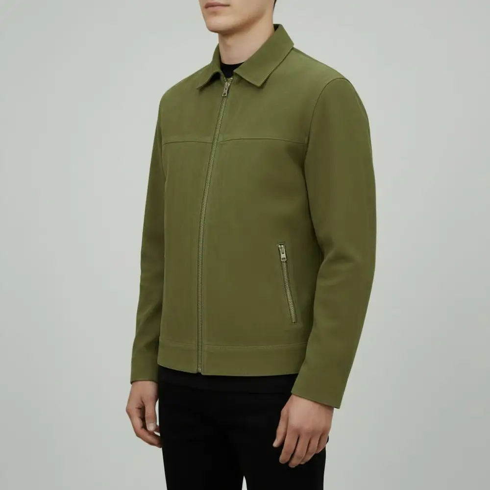 Classic Suede Bomber Western Jacket