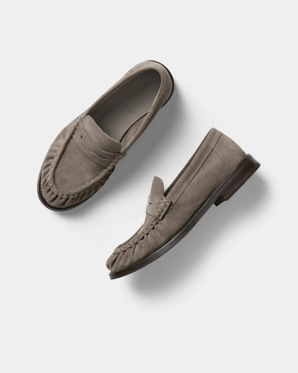 Streamlined Casual Suede Loafers