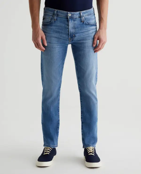 Men's Modern Slim Mid Rise Nylon Blend Jeans