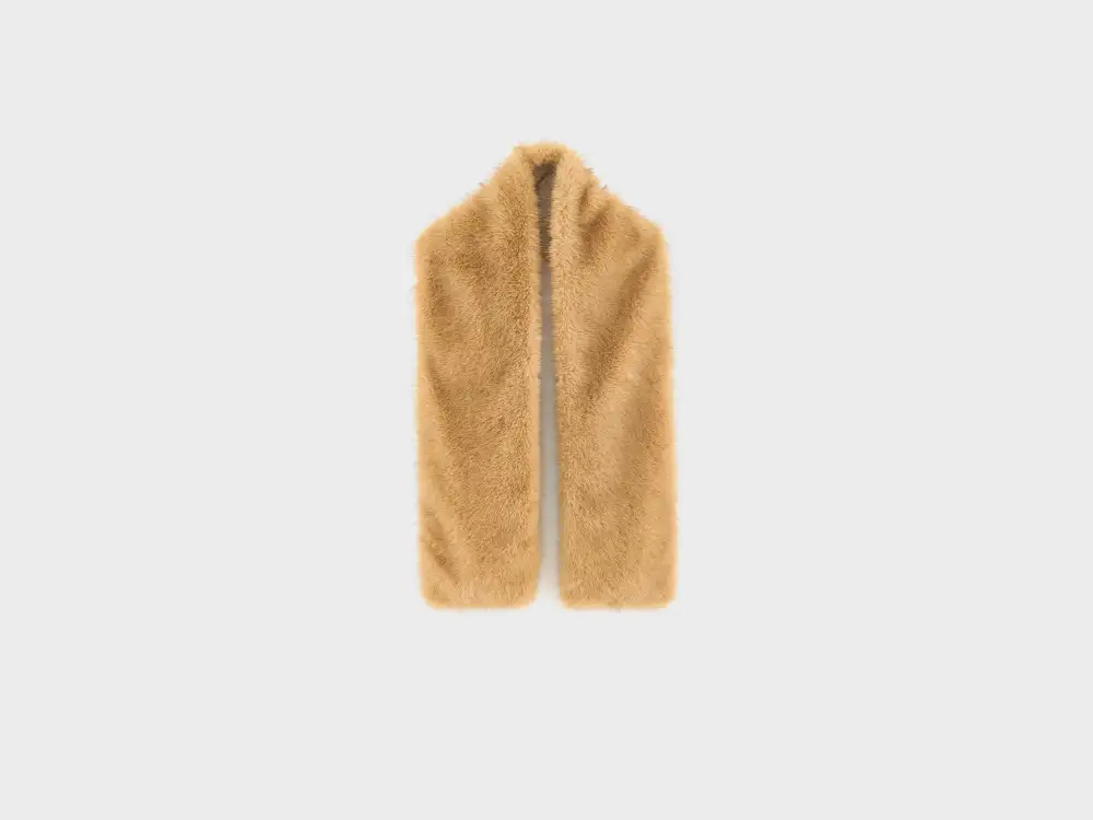 Faux Fur Padded Fashion Scarf