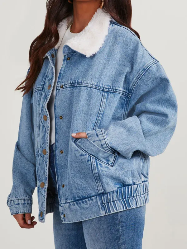 Lapel-Collar Wide-Lapel Collared Quilted Jacket