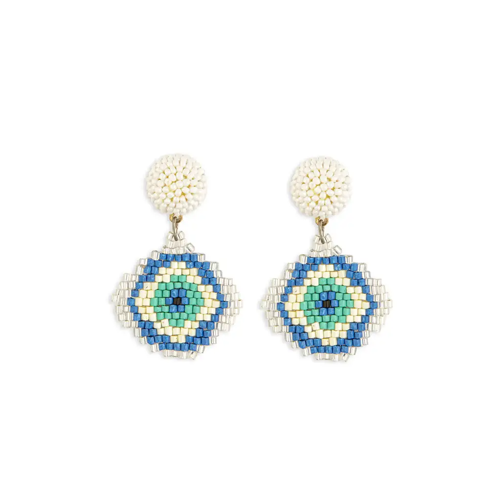 Floral Beaded Earrings