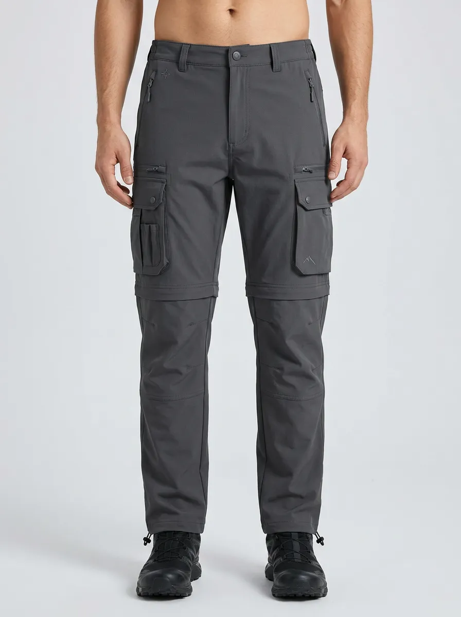 Men's Frontier Performance Multi-Pocket Waterproof Zip-Off Tactical Cargo Pants
