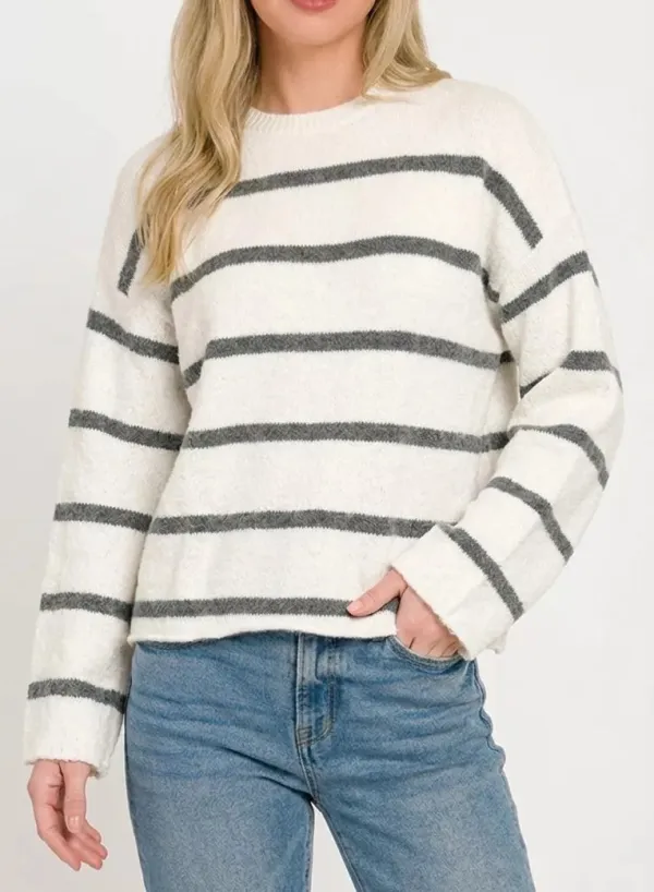 Long Sleeve Striped Sweater