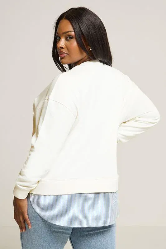 Cream 'Monaco' 2-In-1 Sweatshirt