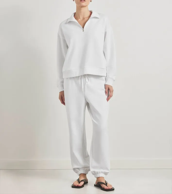 Balanced Draped Mockneck Pullover