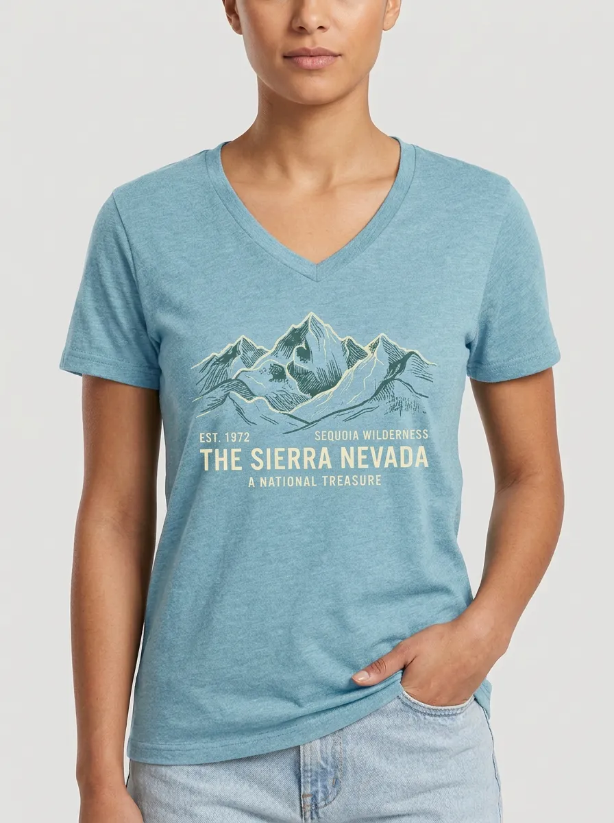 Unisex Sierra Nevada Mountain Sequoia Wilderness T-Shirt