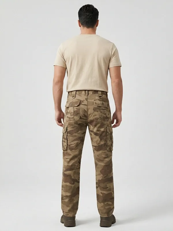Daily-Utility Camouflage Cargo Pants