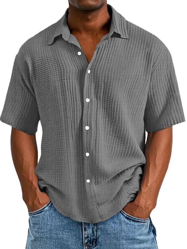 Short Sleeve Button Front Shirt
