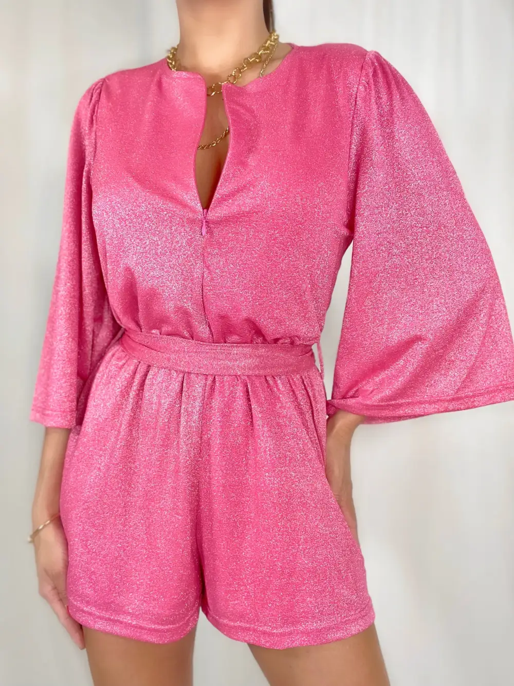Relaxed Everyday Shimmer Romper