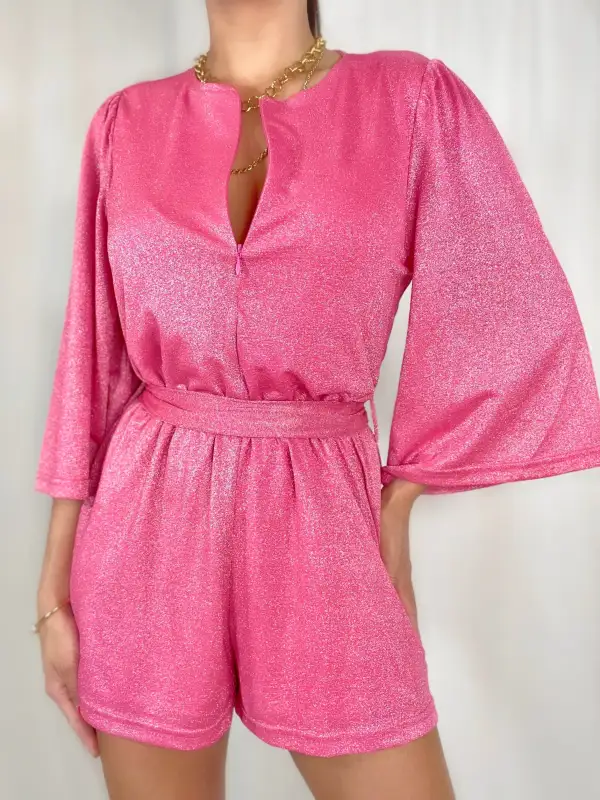 Relaxed Everyday Shimmer Romper