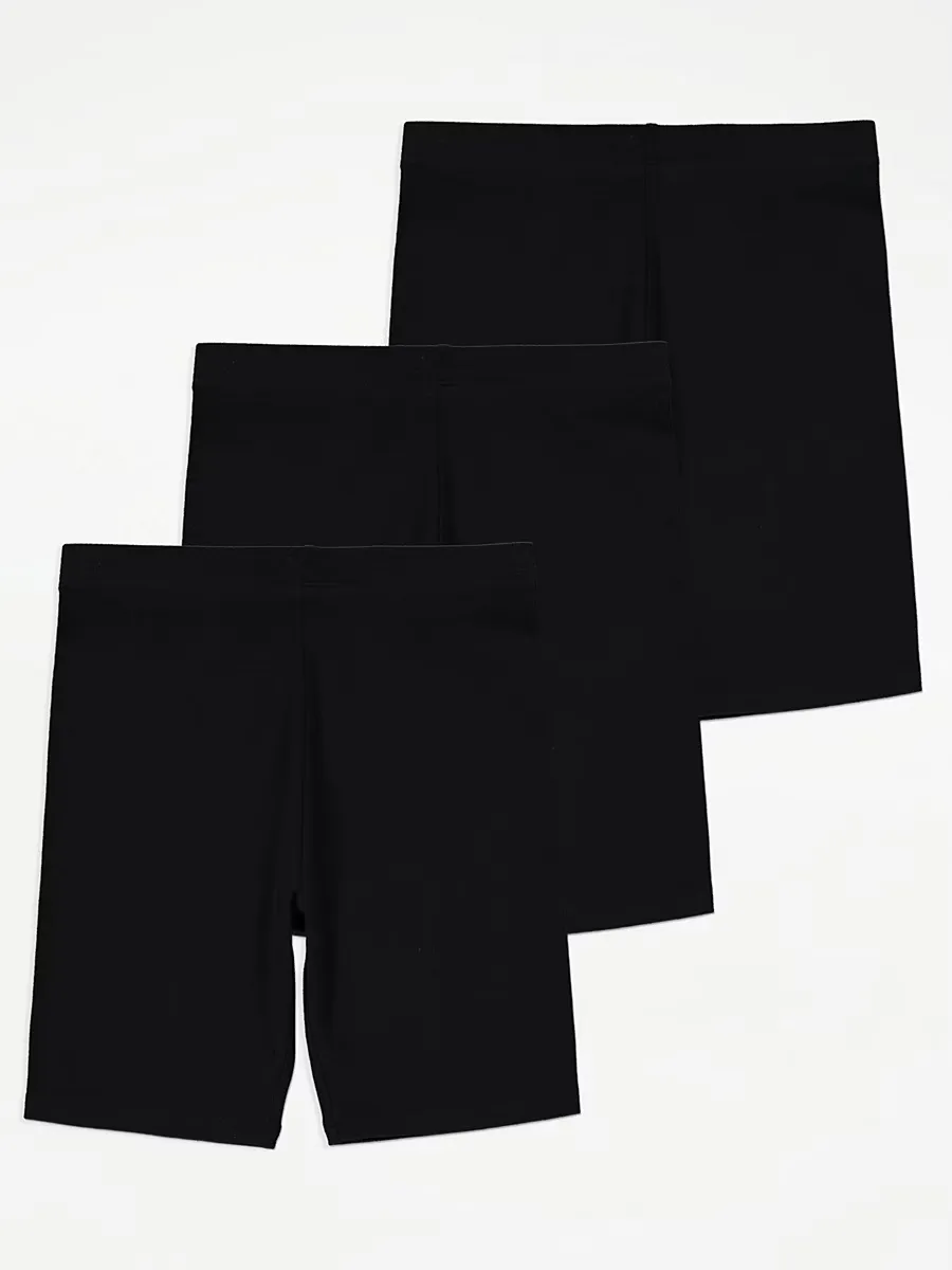 Black Cycling Shorts 3 Pack