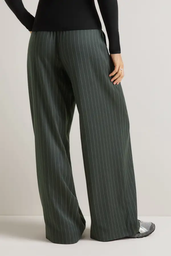 Everyday Striped Drawstring Trousers