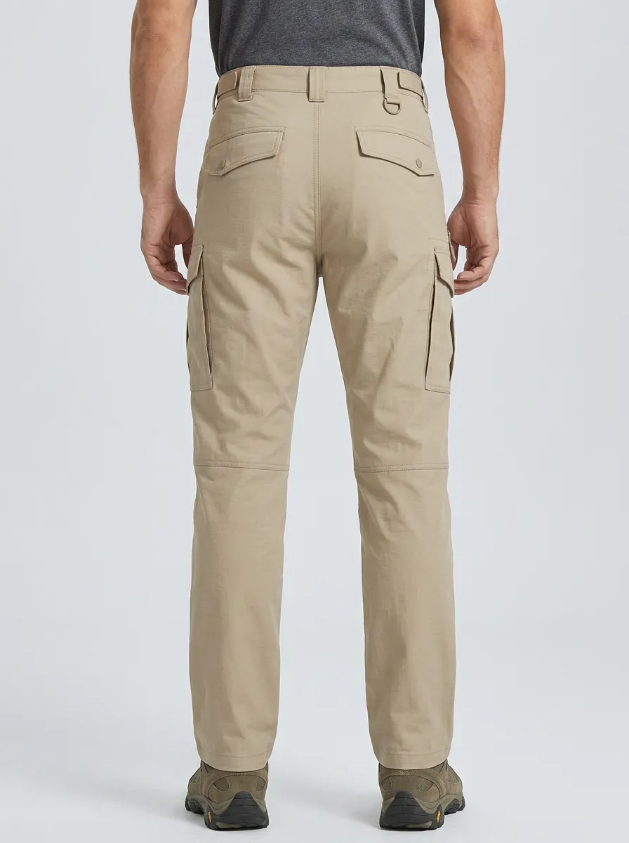 Classic Layered-Detail Men's Multi-Pocket Waterproof Tactical Cargo Pants