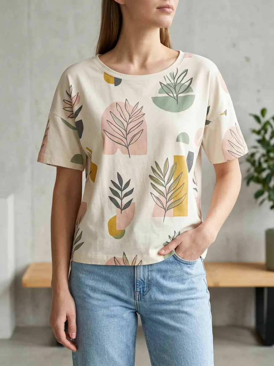 Botanical Graphic Everyday T Shirt
