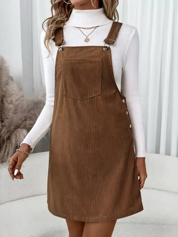 Structured Corduroy Jumpsuit