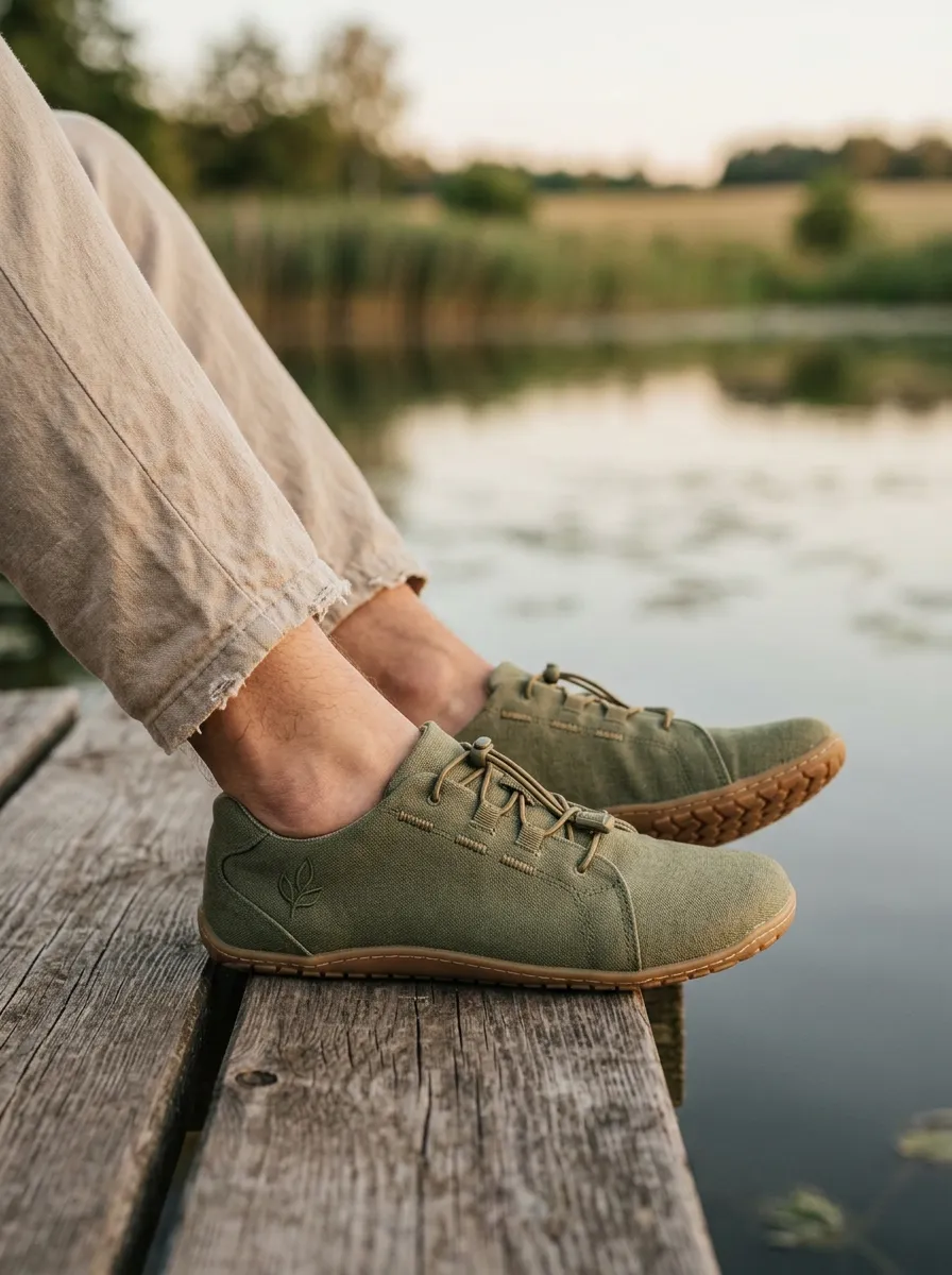 Clean-Look Leaf Graphic Winter Look Unisex Barefoot Shoes