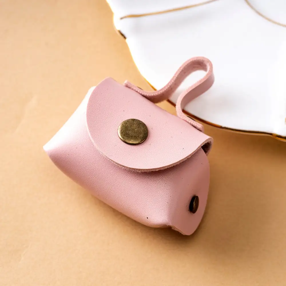 Soft Mini Bag Keychain Pendant Pu Leather Coin Purse Accessory
