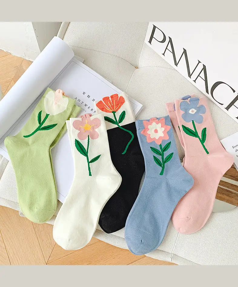 Korean Version Jacquard Socks
