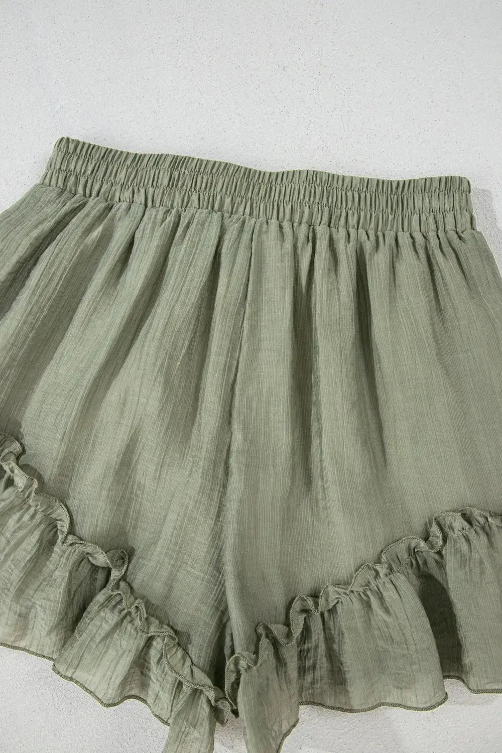 Easy Fit Ruffle Hem Shorts