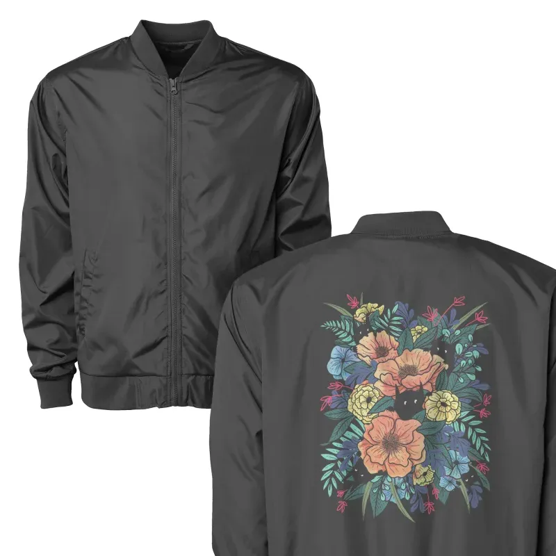 Floral Black Cat Jacket