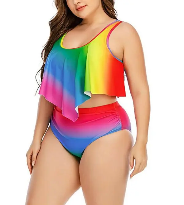 Rainbow bikini beach swimsuit