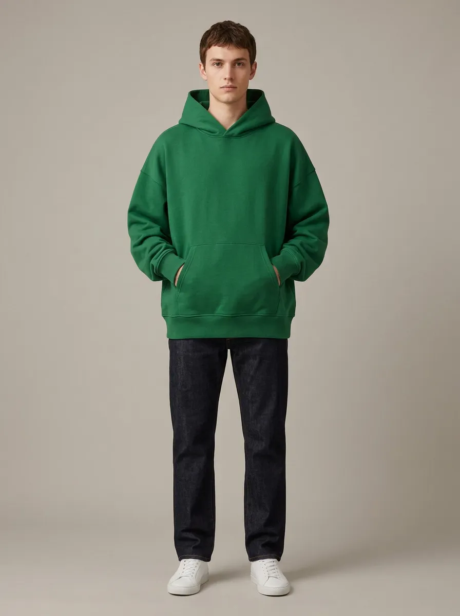 Unisex Plain Everyday Layering Leisure Hoodie