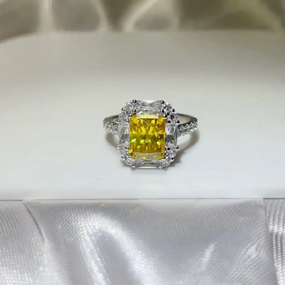 Simple Moissanite Ring