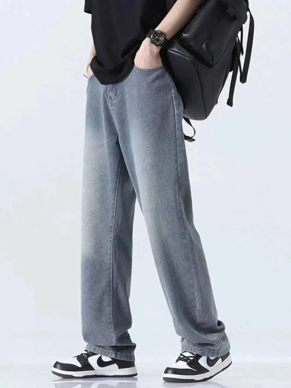 Relaxed Fit Straight Leg Jeans