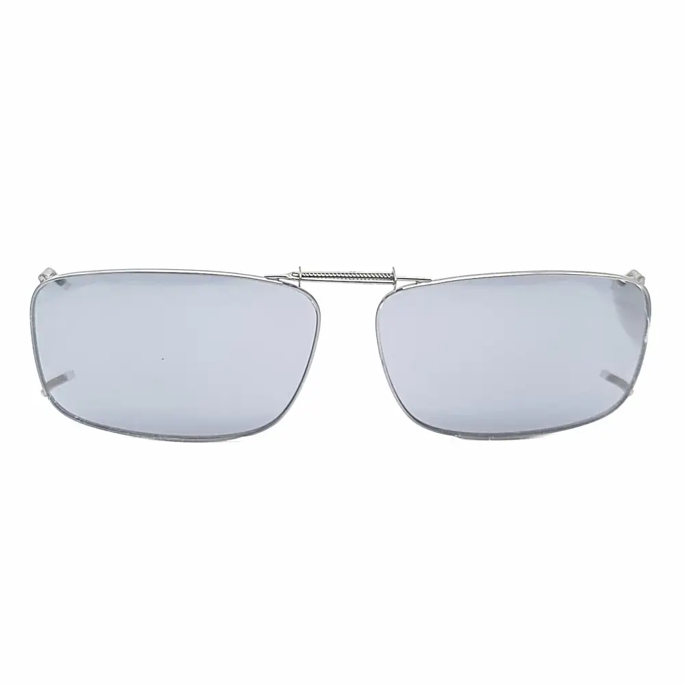58mm Rectangular Polarized Clip-On Sunglasses