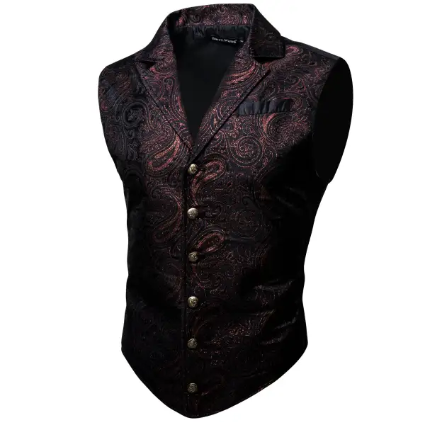 Modern Paisley Dress Vest