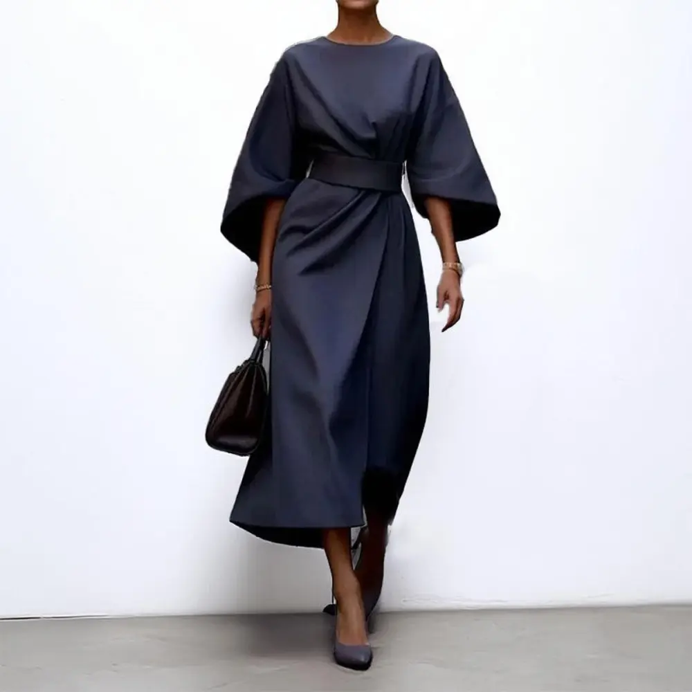  Batwing Sleeve Maxi Dress