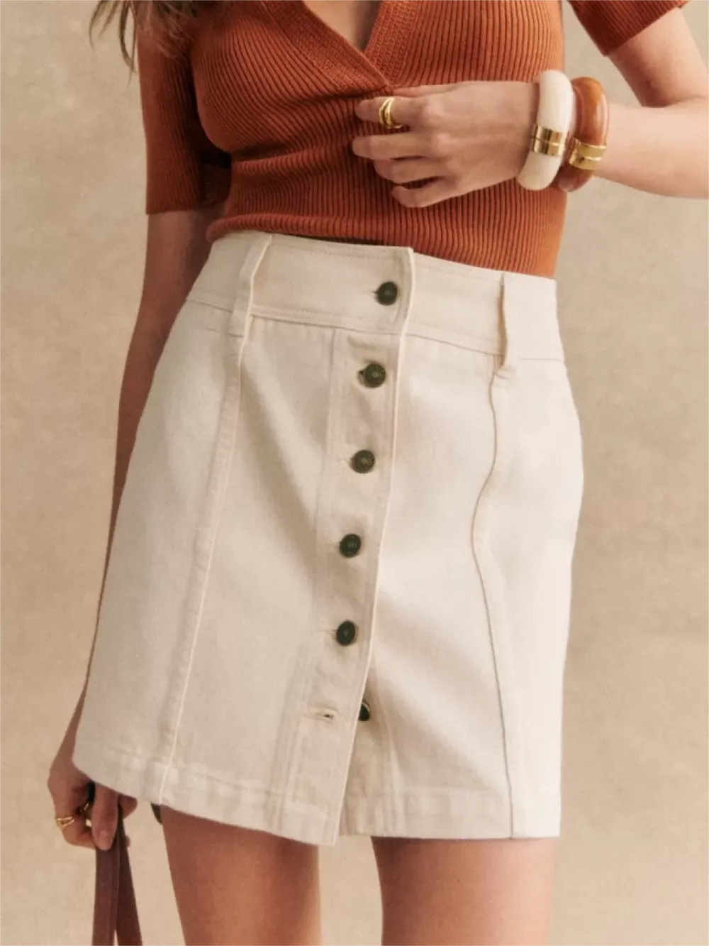 Short Suede Skirt
