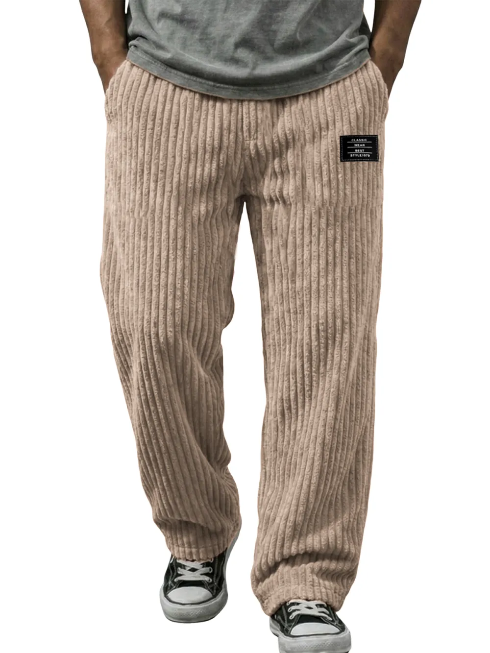 Soft Touch Corduroy Striped Trousers