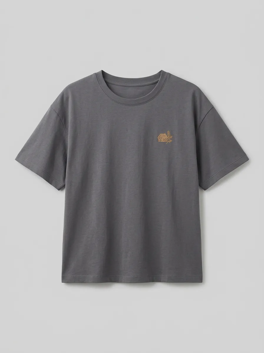 Women's Cabin & Pine Embroidered Crewneck T-Shirt