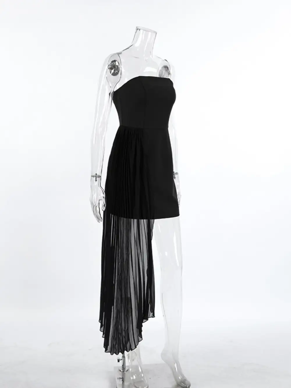 Pleated Mini Dress