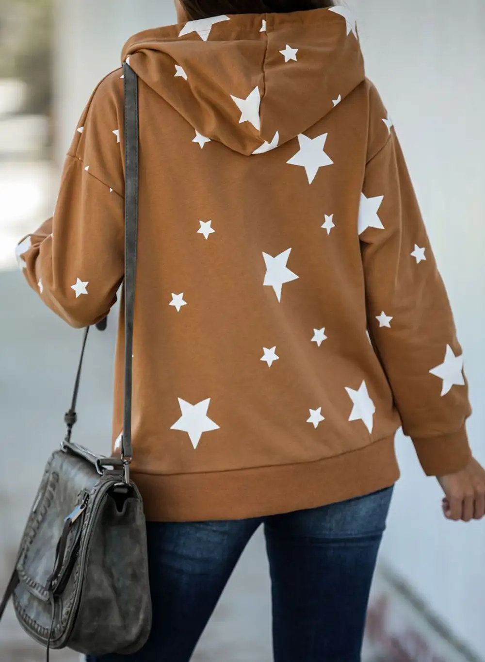Cotton Blend Star Hooded Top