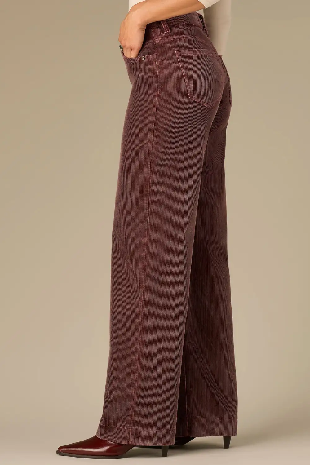 High Rise Sam Wide Leg Woven Pants