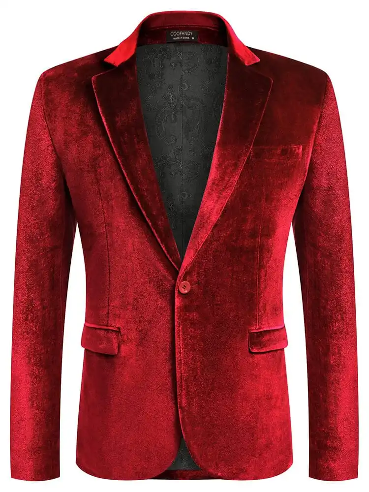 Luxury Velvet Blazer Jacket