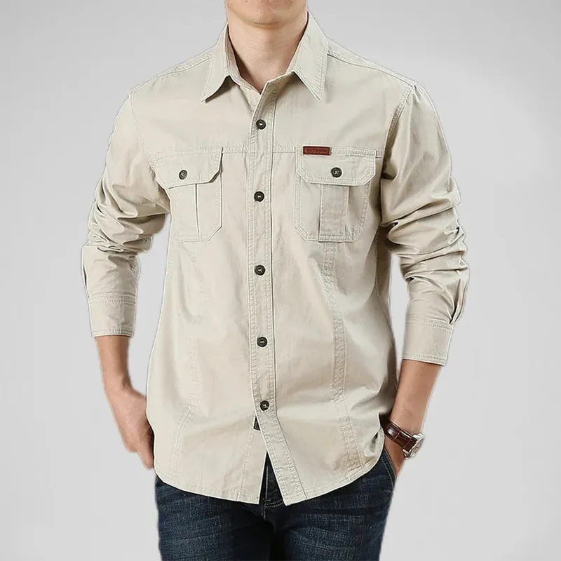 Utility Work Shirt with Pockets