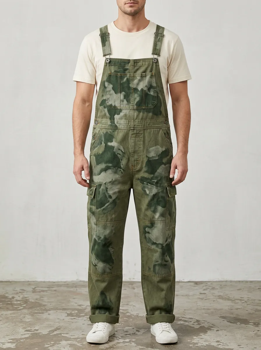 Camo Utility Overalls