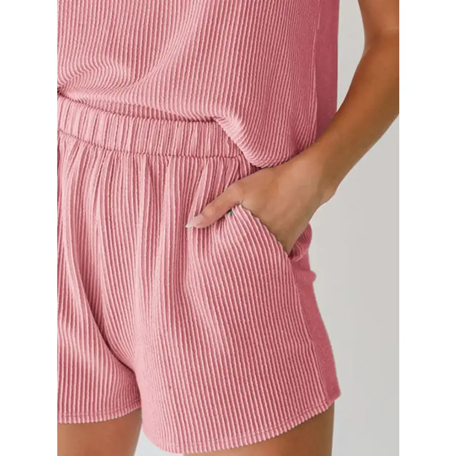 Everyday Round Neck Sleeveless Top and Shorts Set