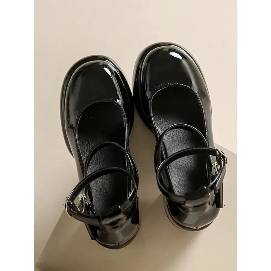 Patent Leather Mary Jane Platform Pumps