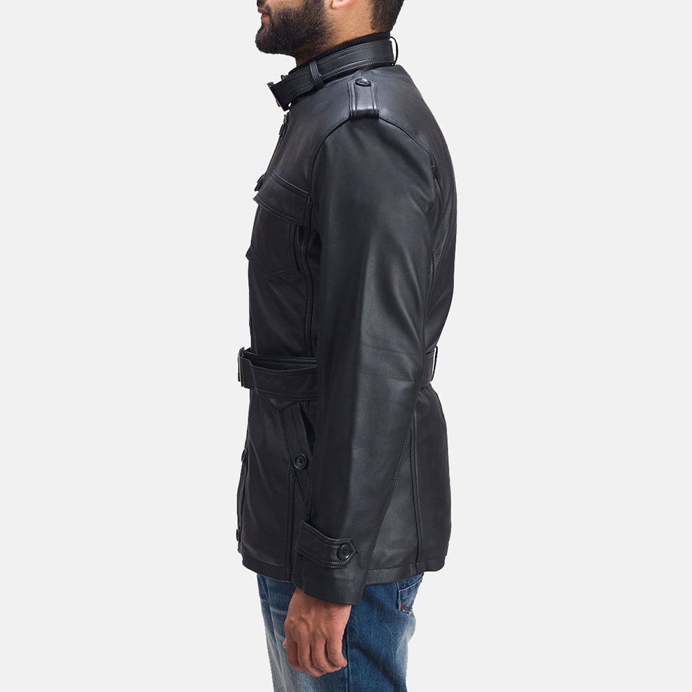 Men's Classic Rugged Leather Jacket