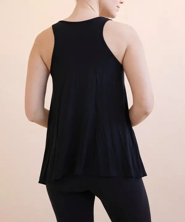 Bamboo Flared Tank Top