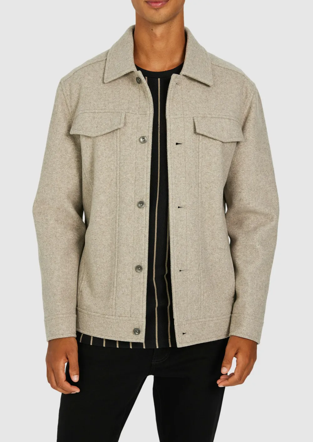Retro Loose Comfortables Stone Textured Jacket