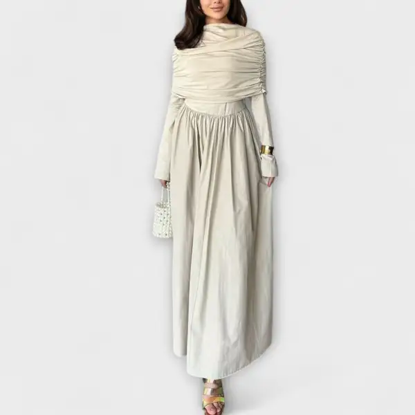 Pleated Relaxed Casual Dress