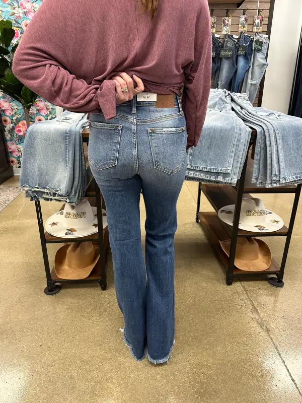 Denim Flared Jeans