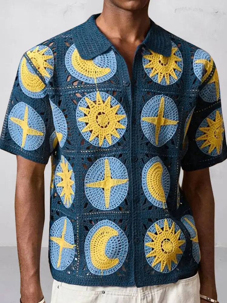 Open Stitch Utility Pocket Shirt